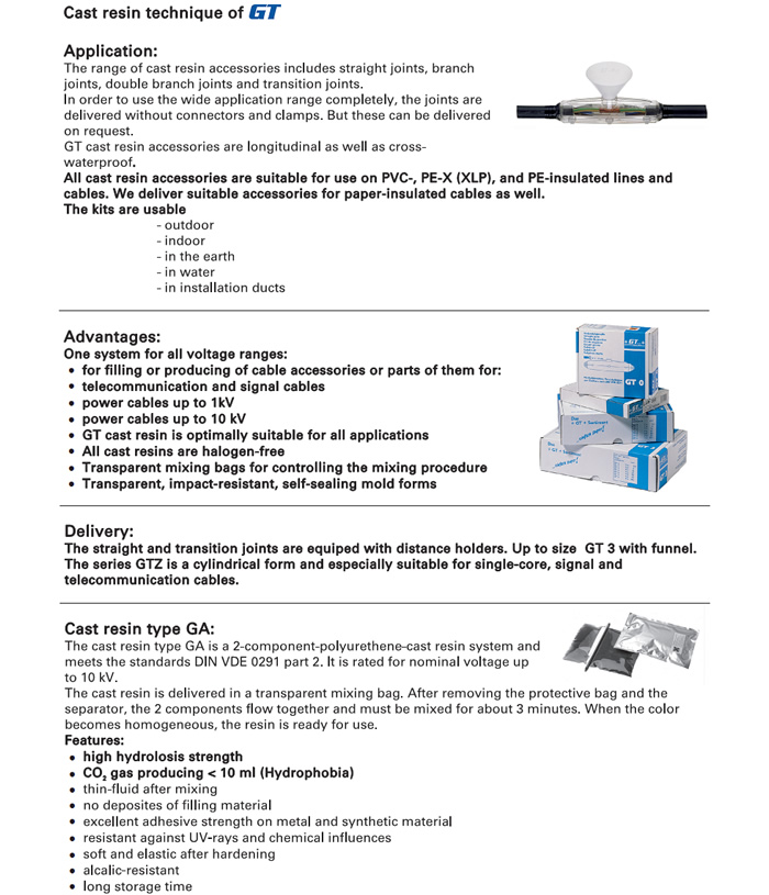 Resin Cable Joints